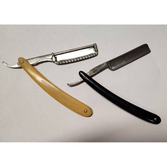 2 Vintage Razors Curley's Ideal Safety Razor & Marshall-Wells Zenith Gunmetal - Picture 2 of 6